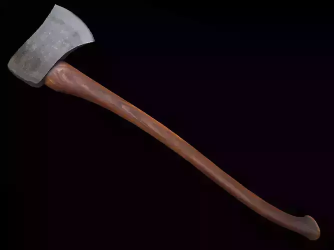Felling Axe PBR Low-poly 3D model