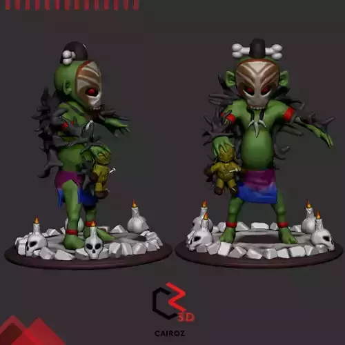 Dworc Voodoomaster Tibia Creature 3D print model