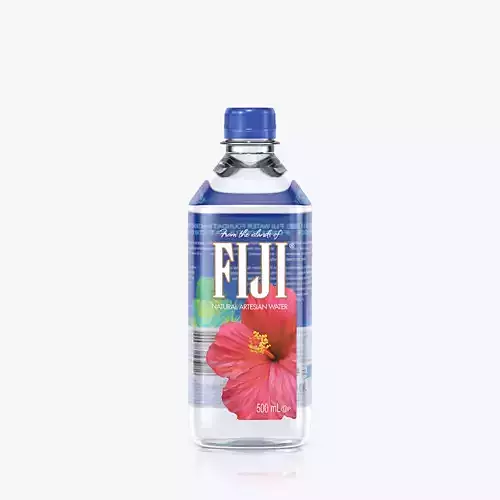 Bottle Fiji 50cl Low-poly 3D model