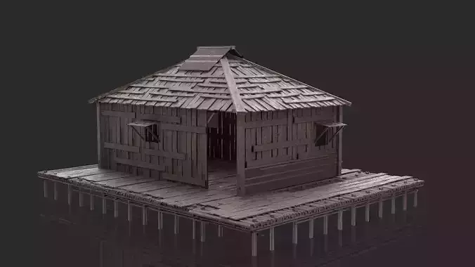 Fantasy Wooden House - Jungle Hut 1