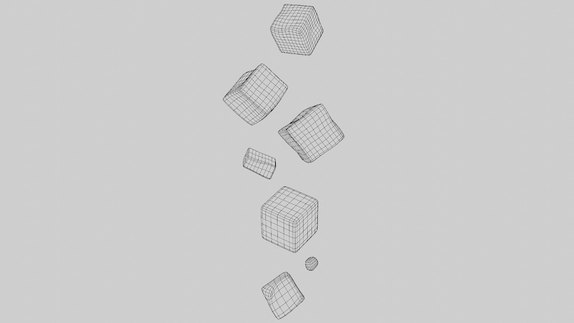 Ice Cubes 3D model_5