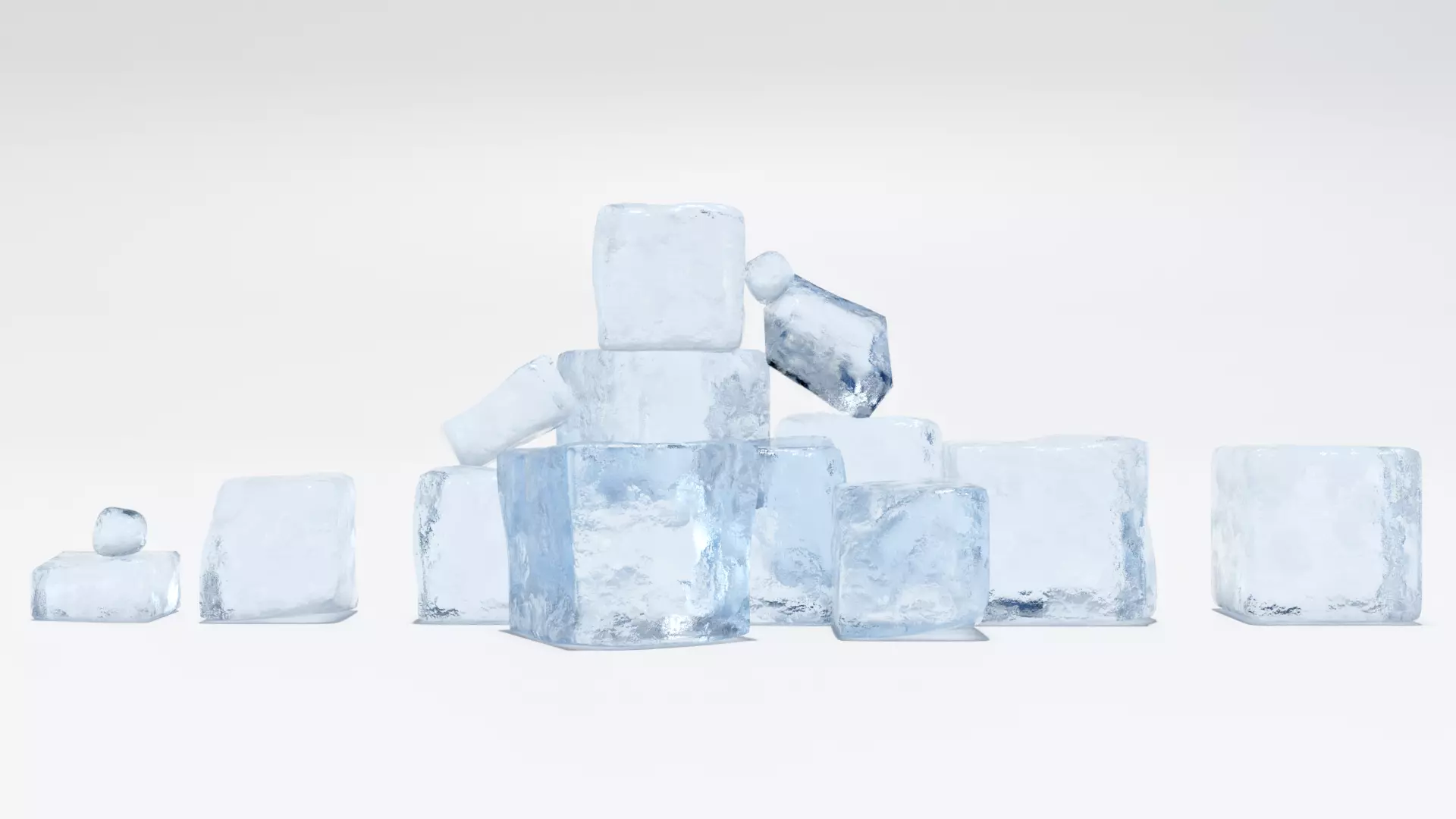 Ice Cubes 3D model_0