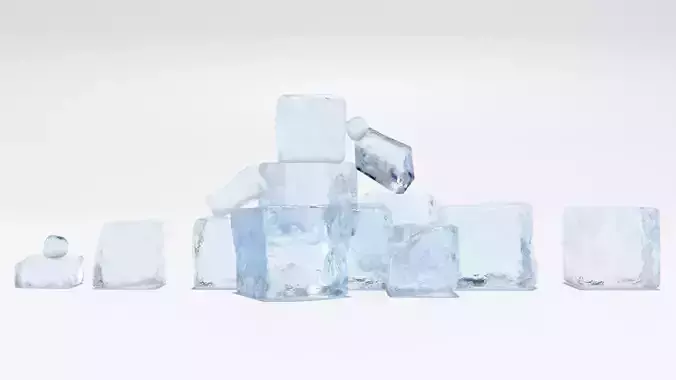Ice Cubes 3D model