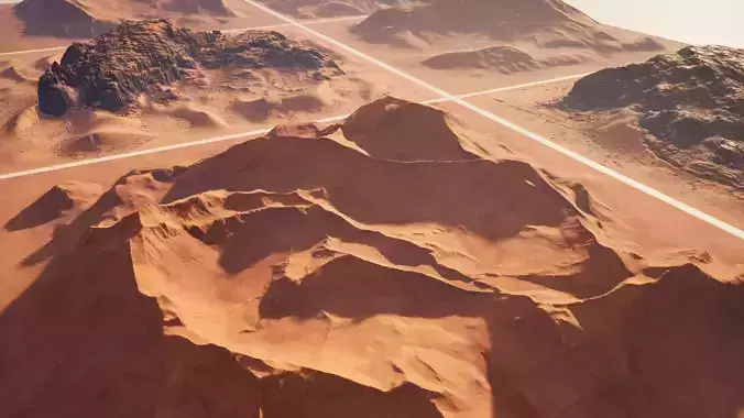 Wadi Rum dunes pack of 6 V1