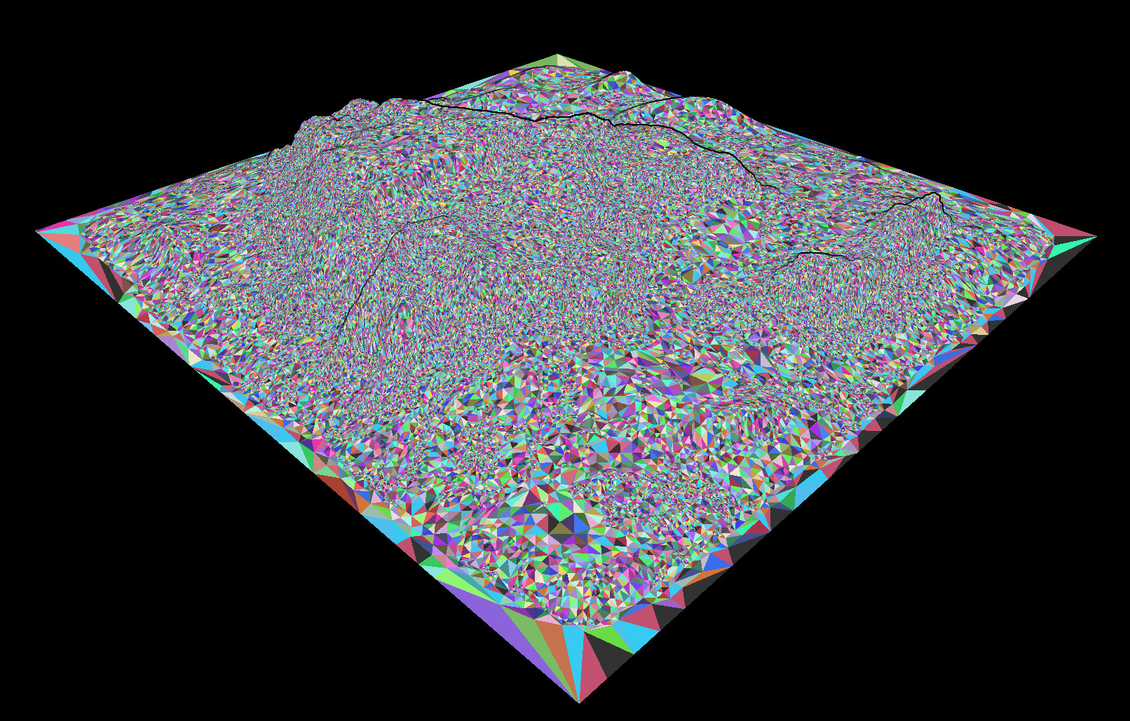 Wadi Rum dunes pack of 6 V1 Low-poly 3D model_7