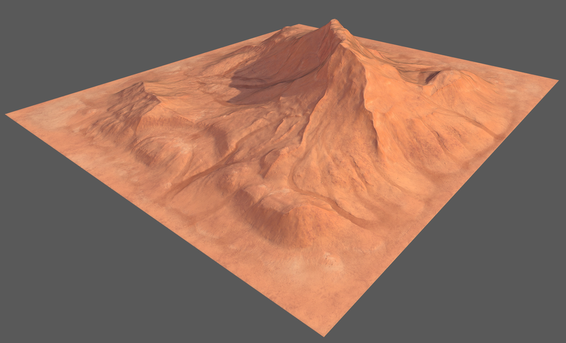 Wadi Rum dunes pack of 6 V1 Low-poly 3D model_13