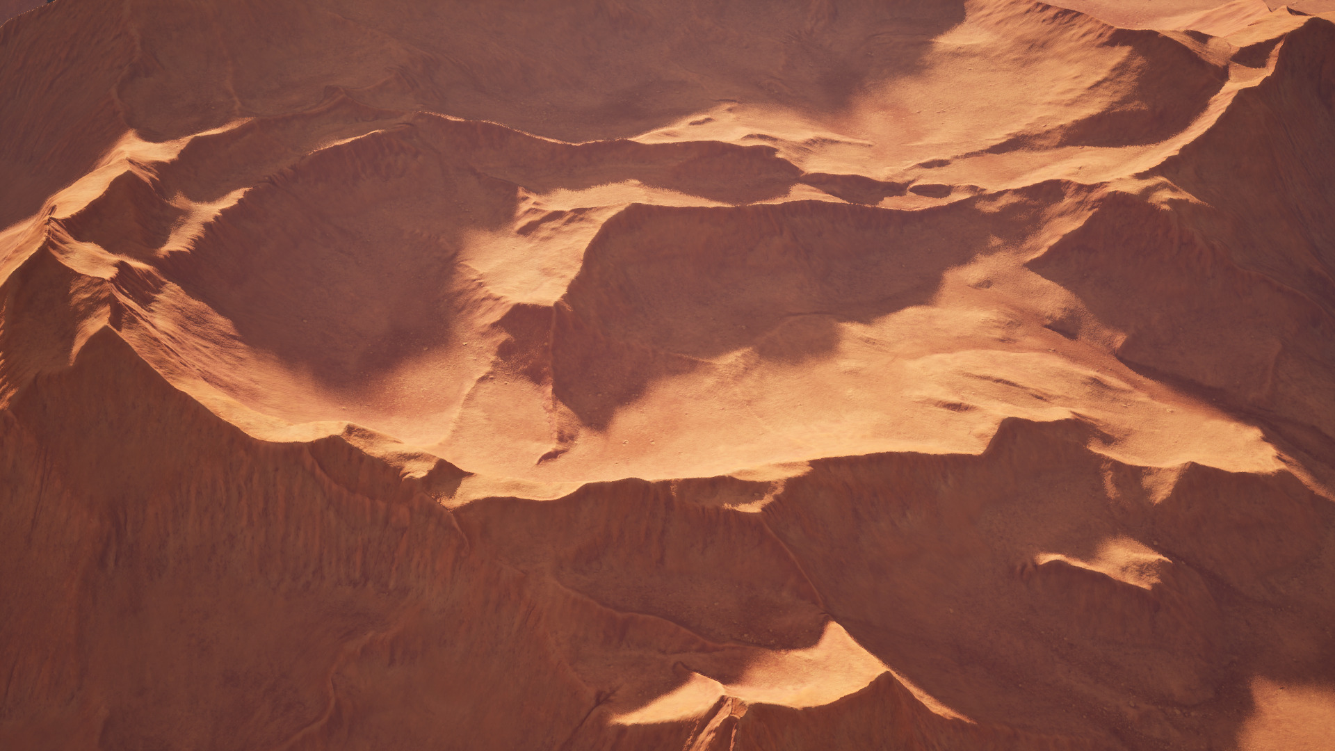 Wadi Rum dunes pack of 6 V1 Low-poly 3D model_3