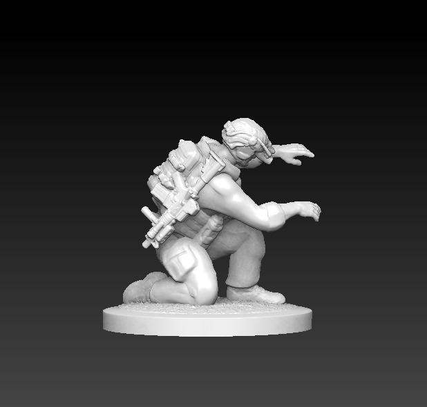 3D Printable JSOC Squad Miniatures Modern Military  3D print model_12
