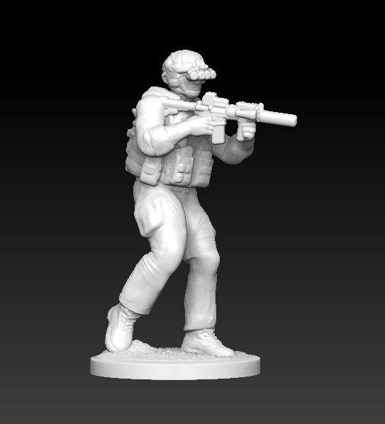 3D Printable JSOC Squad Miniatures Modern Military  3D print model_10