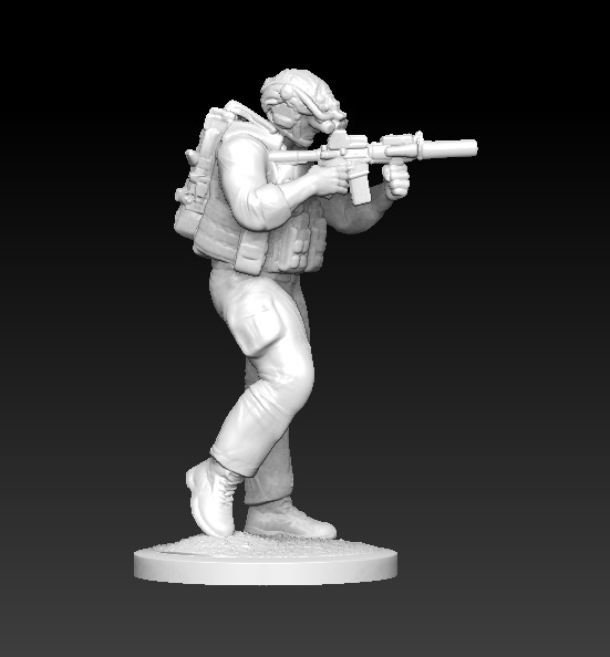 3D Printable JSOC Squad Miniatures Modern Military  3D print model_8