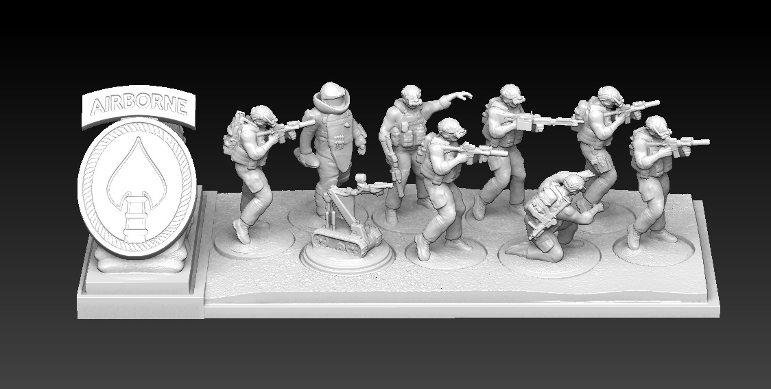 3D Printable JSOC Squad Miniatures Modern Military  3D print model_2