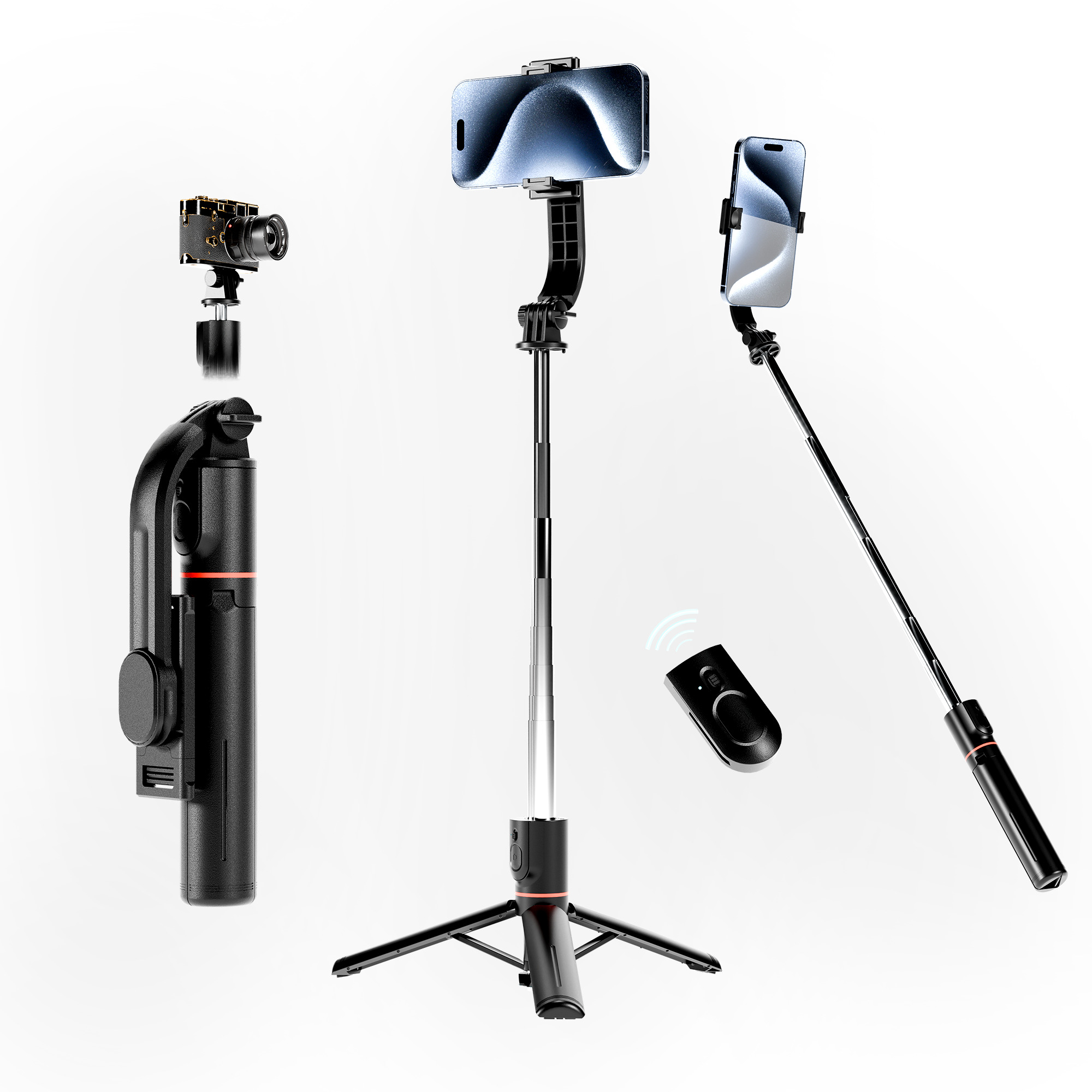 SELFIE STICK  Low-poly 3D model_5