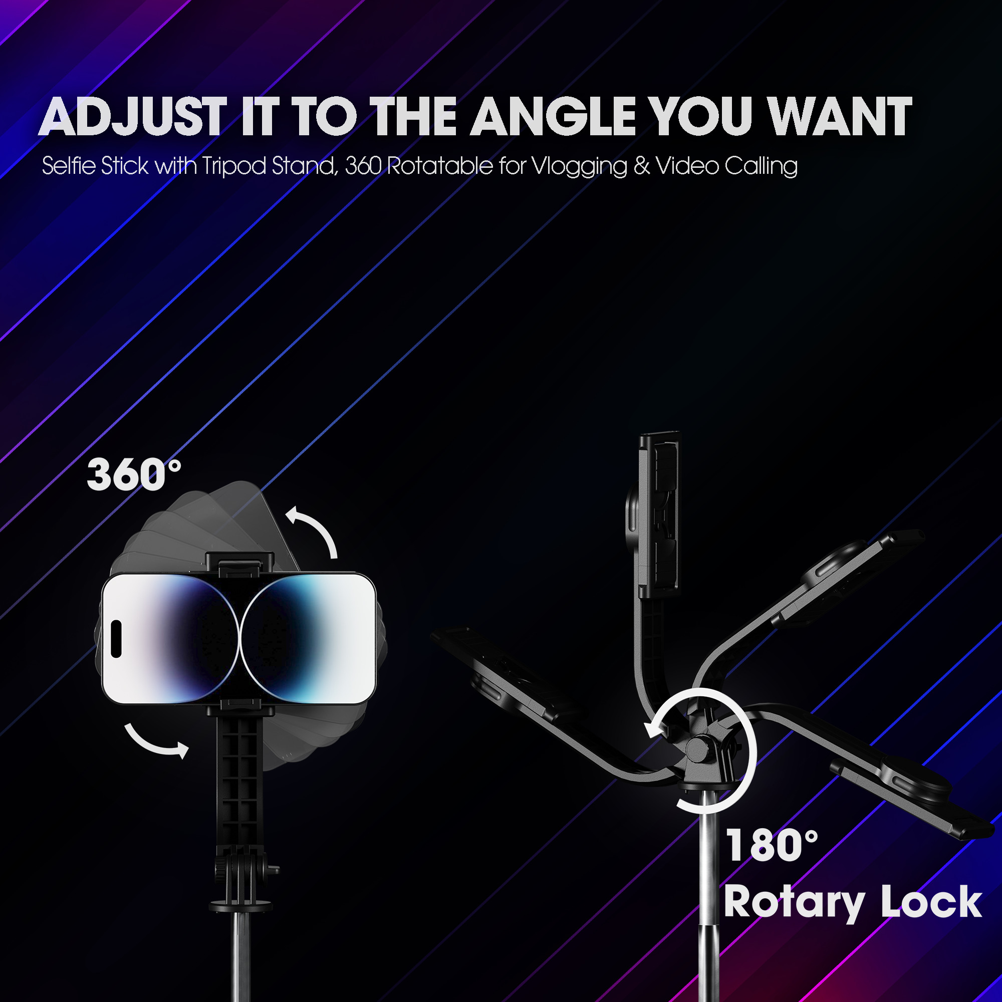 SELFIE STICK  Low-poly 3D model_1