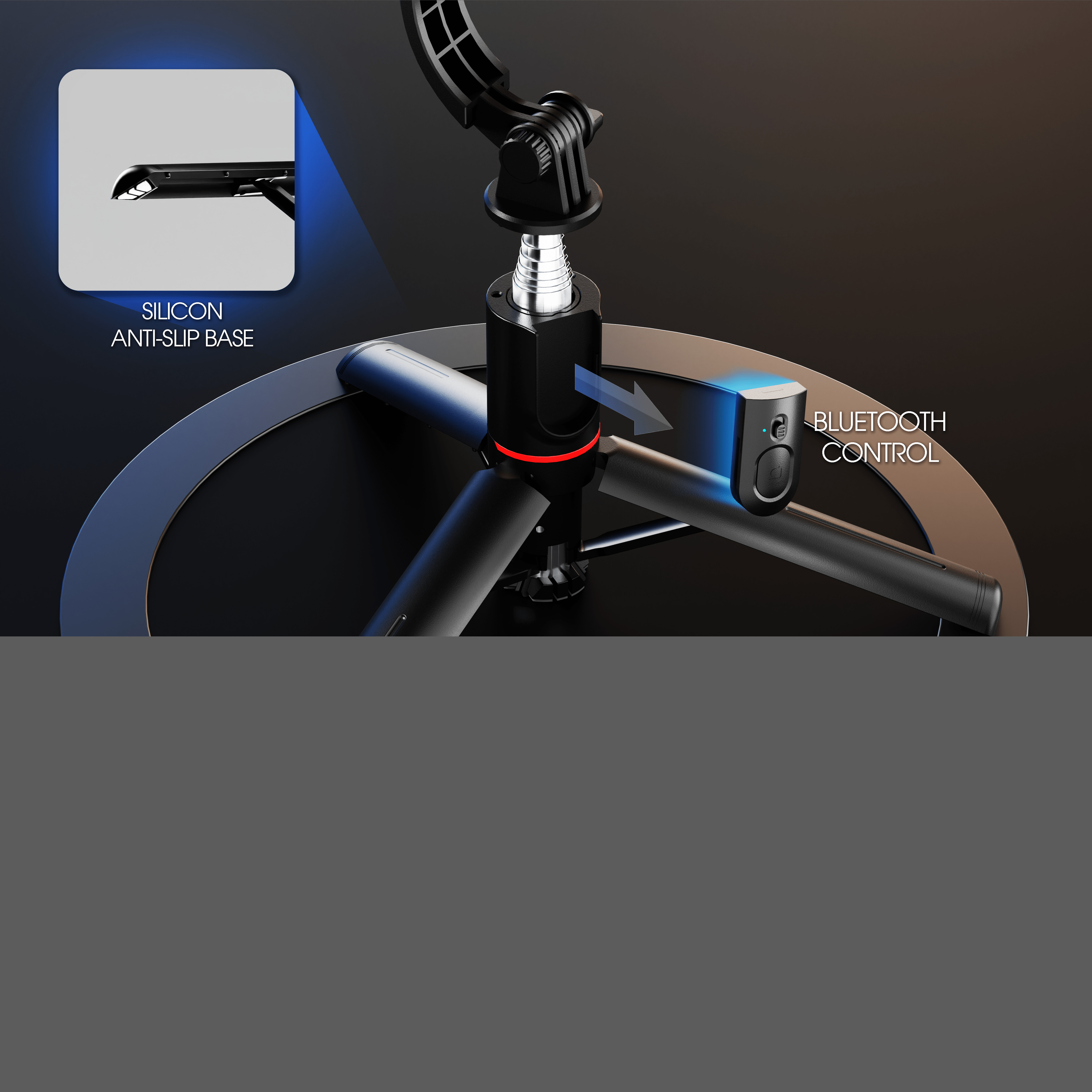 SELFIE STICK  Low-poly 3D model_7