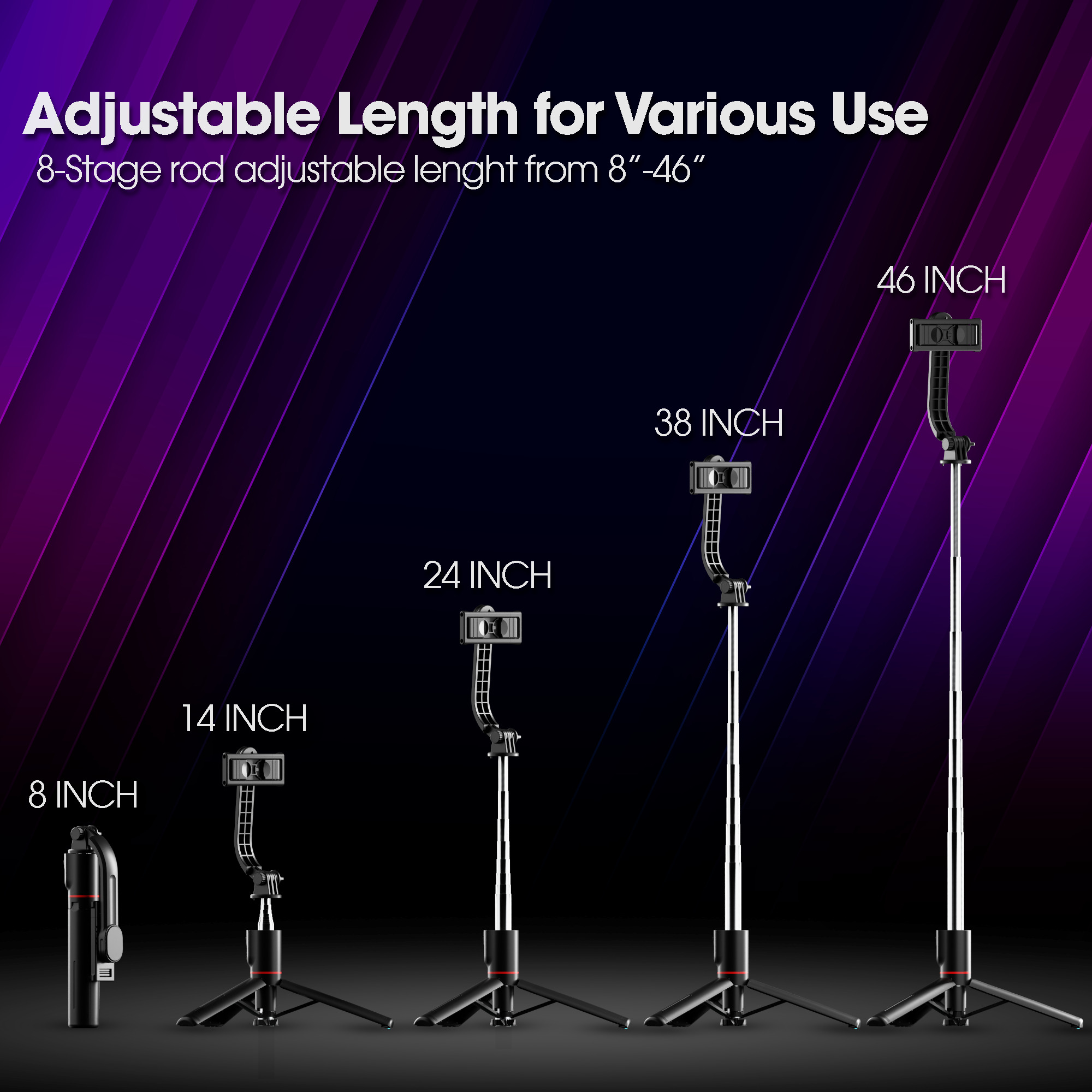 SELFIE STICK  Low-poly 3D model_2