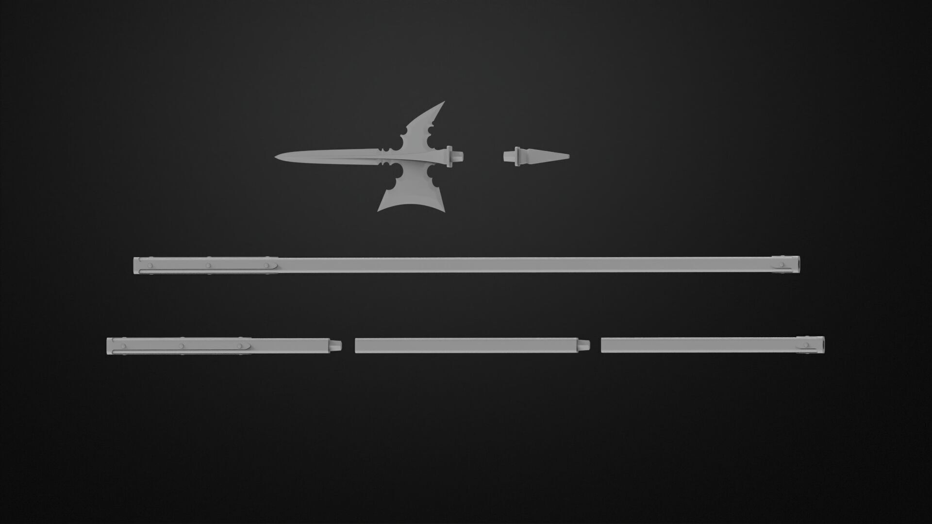 Weapons Encyclopedia 168 Halbert 3D print model_7