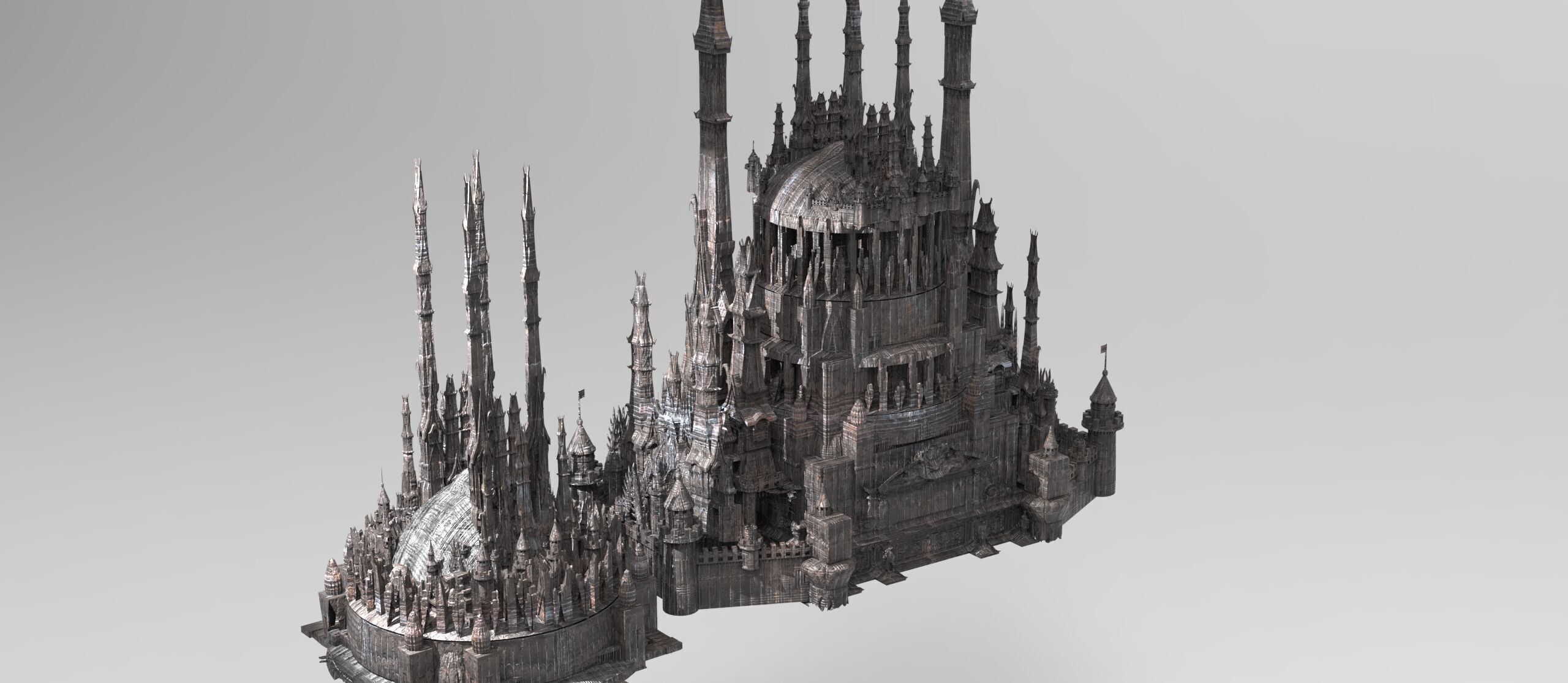 Han dynasty Cyber Eclipse Tower sci fi collection 3D model_13