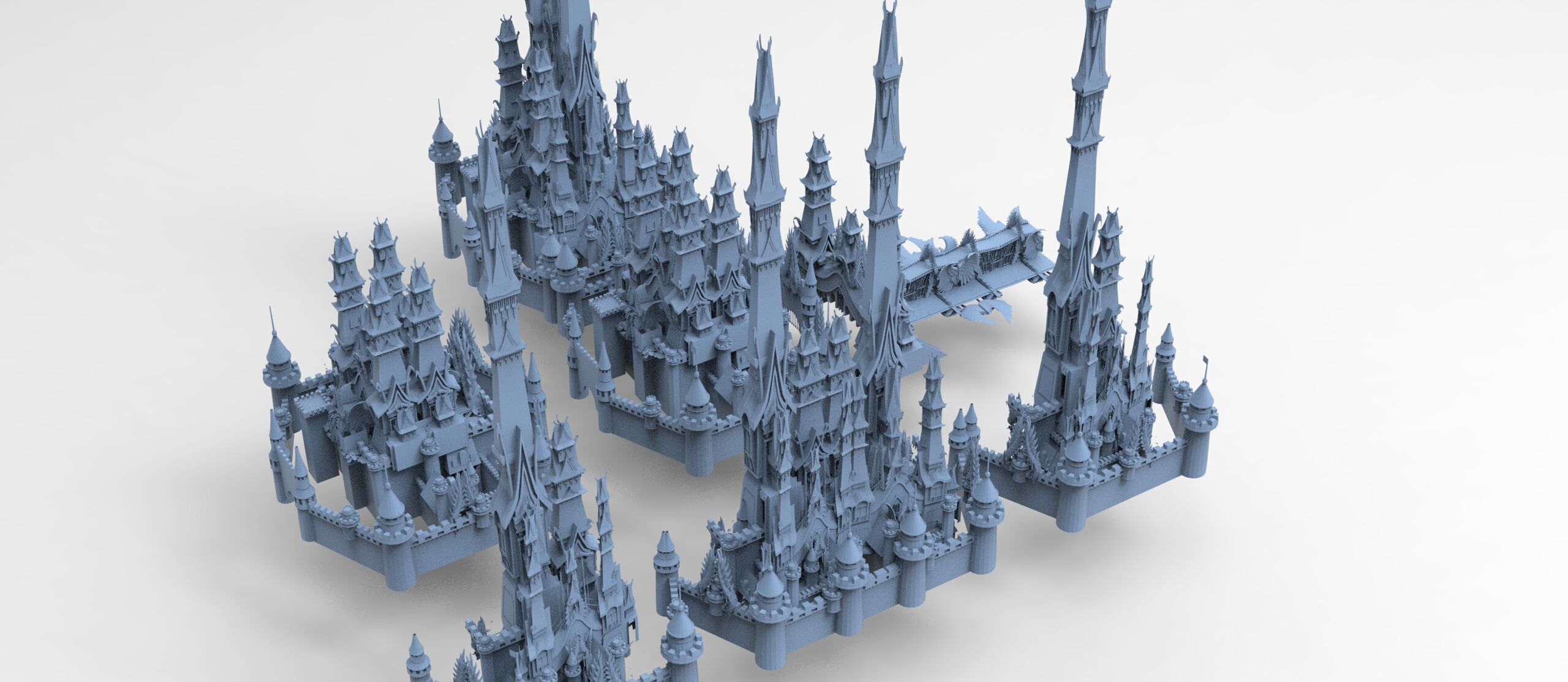 Han dynasty Cyber Eclipse Tower sci fi collection 3D model_12