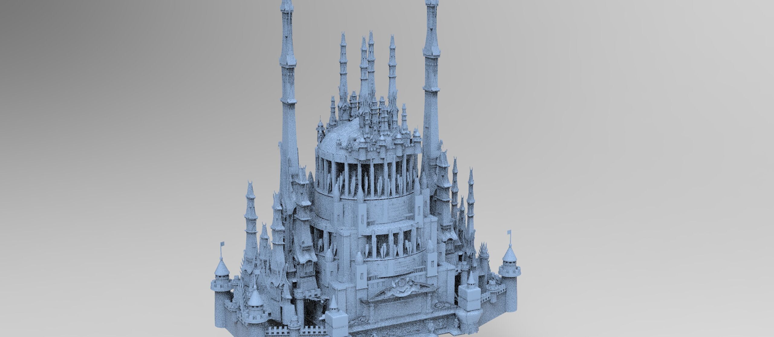 Han dynasty Cyber Eclipse Tower sci fi collection 3D model_4