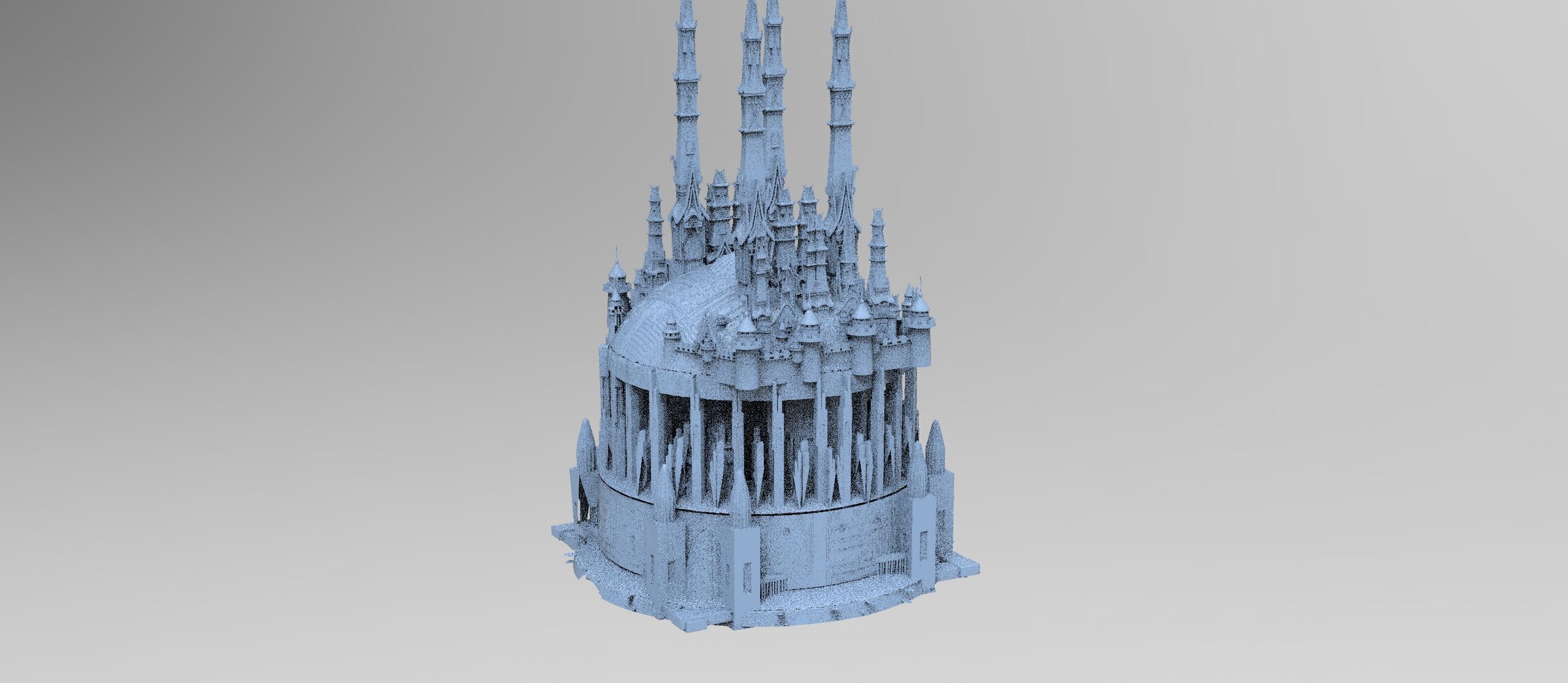 Han dynasty Cyber Eclipse Tower sci fi collection 3D model_3