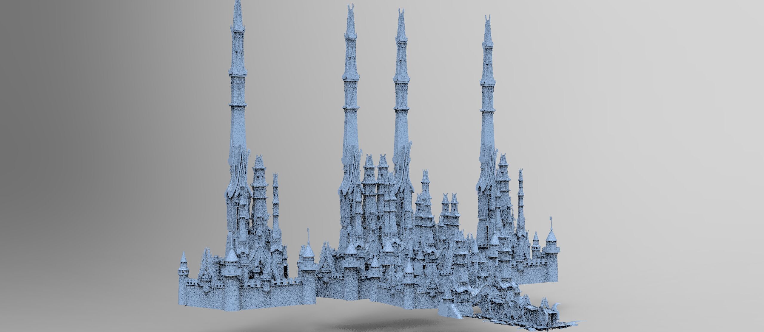 Han dynasty Cyber Eclipse Tower sci fi collection 3D model_11