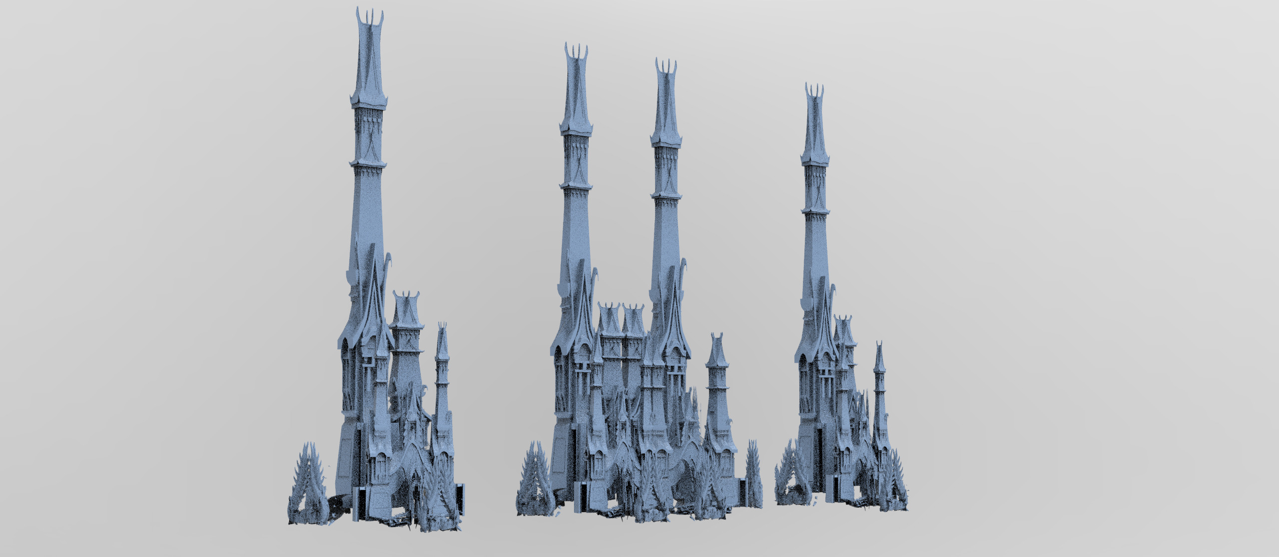 Han dynasty Cyber Eclipse Tower sci fi collection 3D model_7