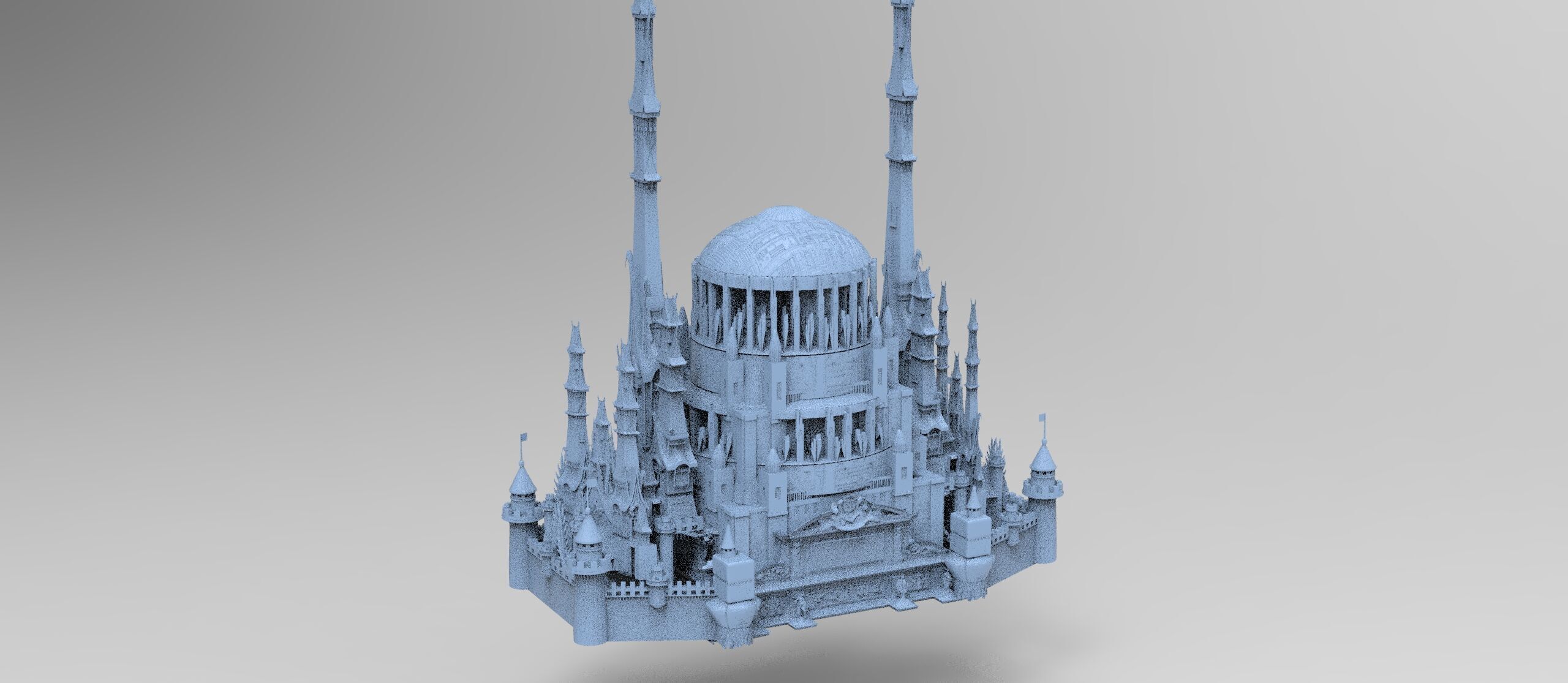 Han dynasty Cyber Eclipse Tower sci fi collection 3D model_10