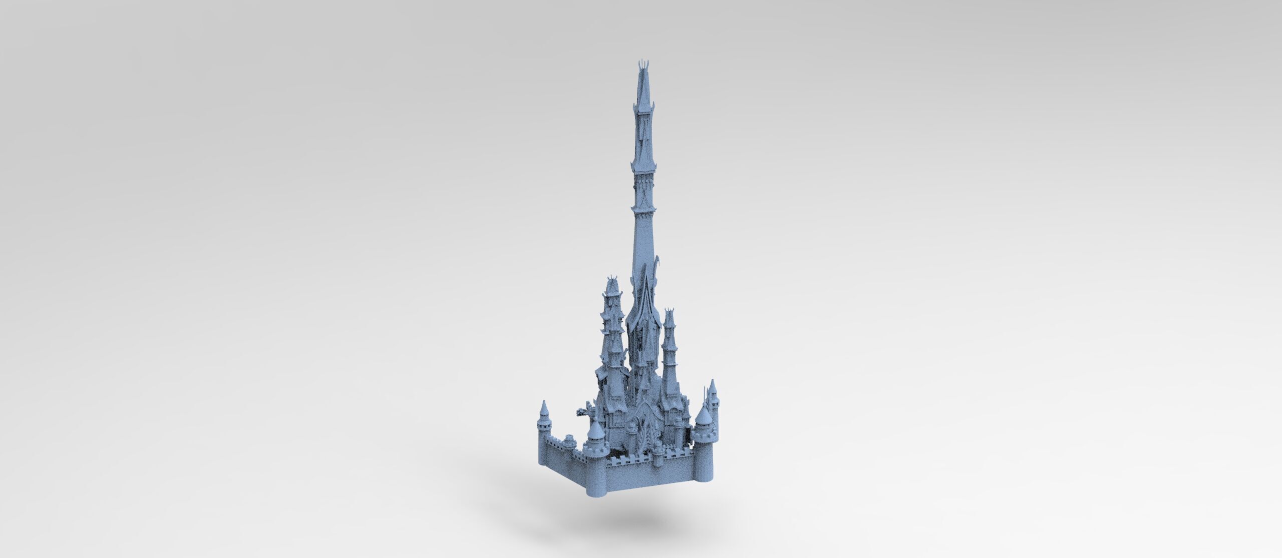 Han dynasty Cyber Eclipse Tower sci fi collection 3D model_2