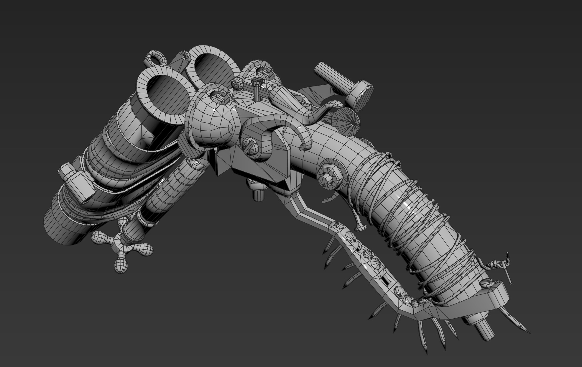 POST-APOCALYPTIC SHOTGUN Low-poly 3D model_10