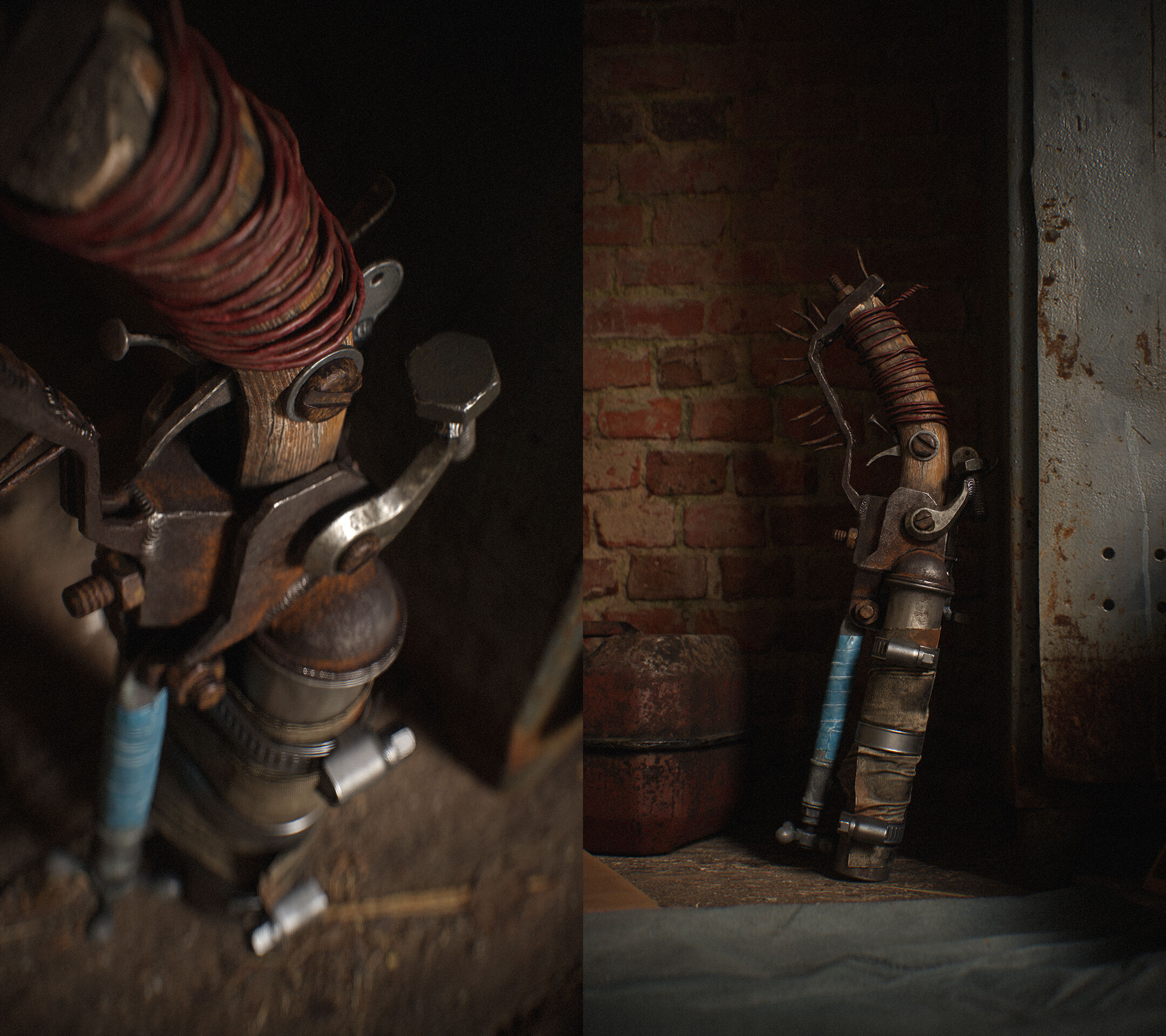 POST-APOCALYPTIC SHOTGUN Low-poly 3D model_3