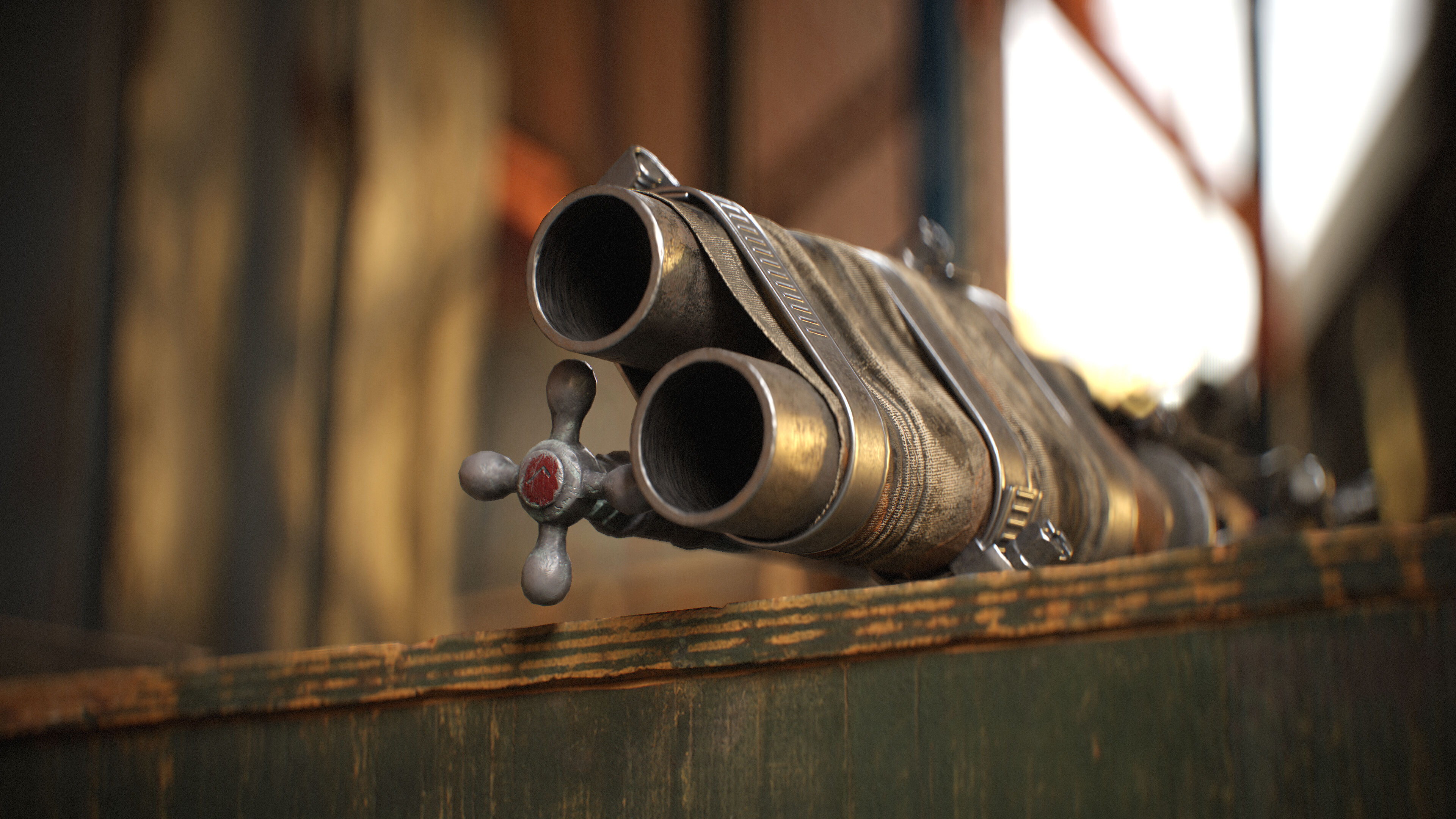 POST-APOCALYPTIC SHOTGUN Low-poly 3D model_9