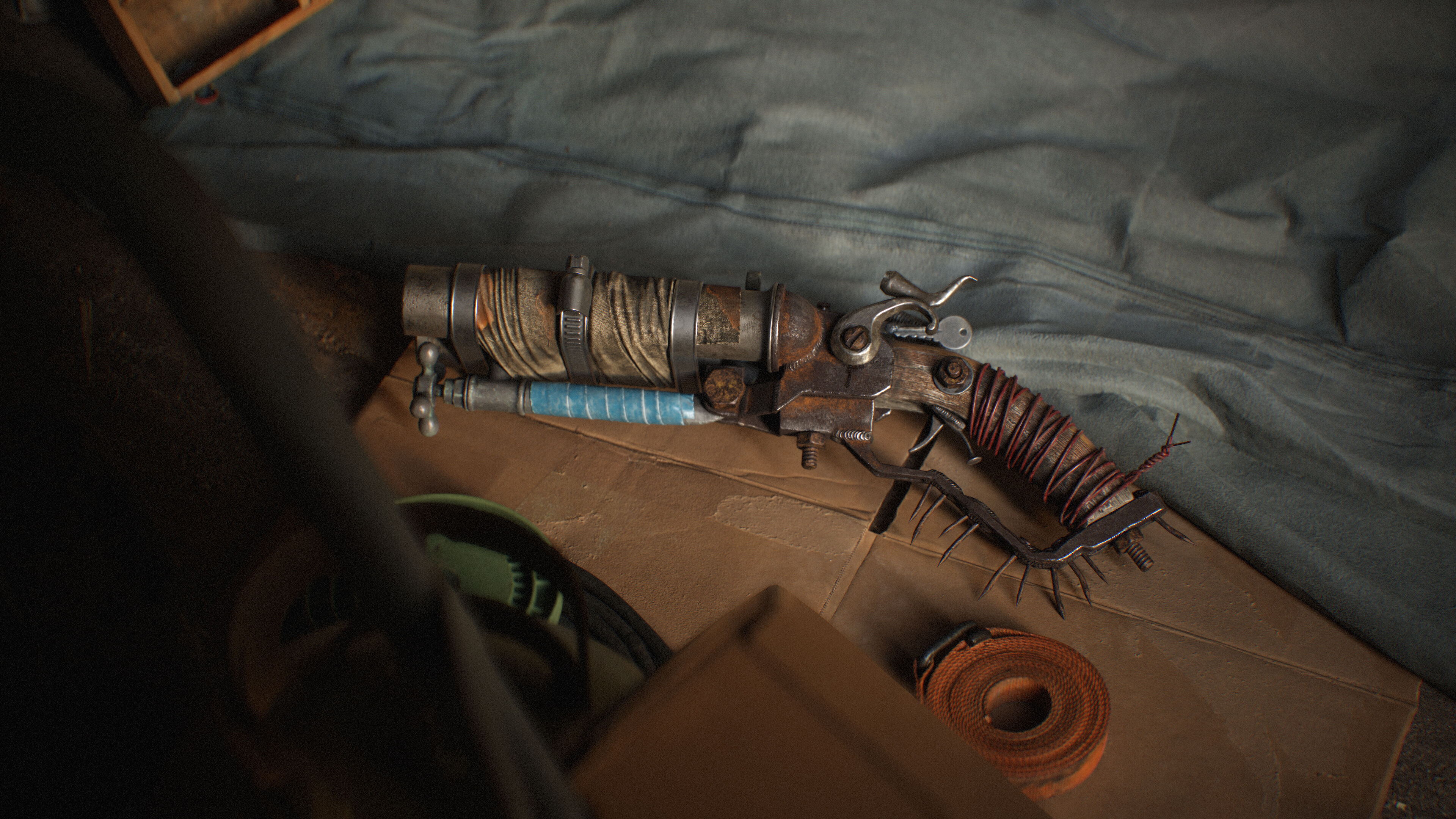 POST-APOCALYPTIC SHOTGUN Low-poly 3D model_2