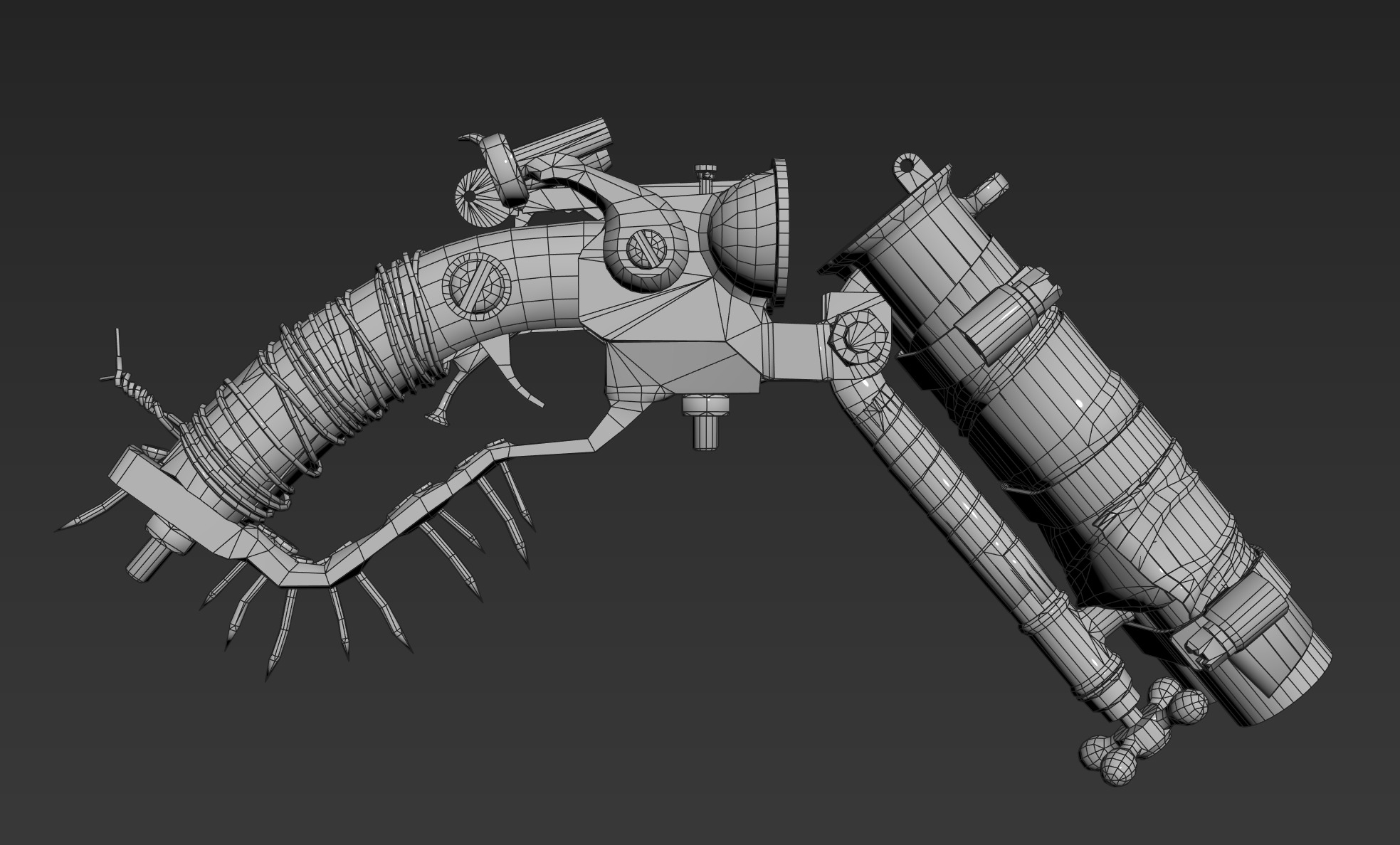 POST-APOCALYPTIC SHOTGUN Low-poly 3D model_11