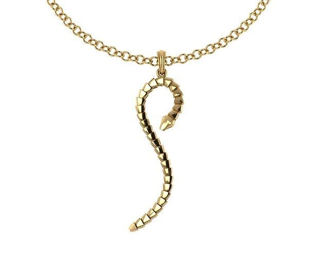 Snake Pendant 3D print model