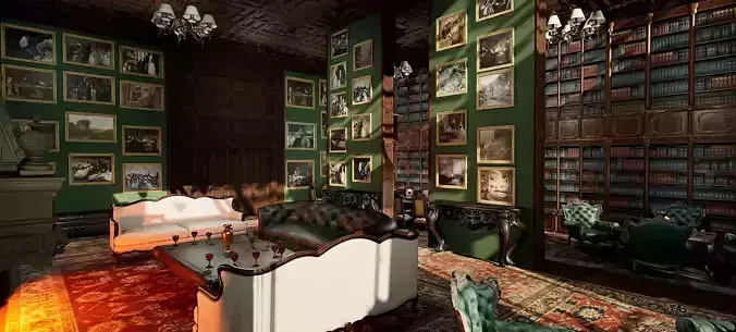 Big Modern Victorian House Room