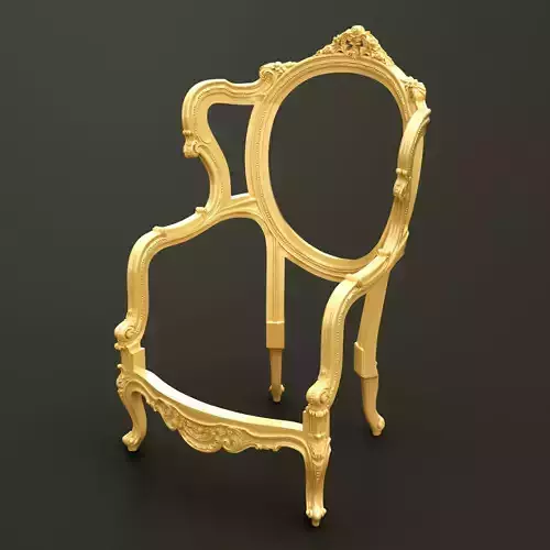 Classic Baroque Style Wooden Chair Base for CNC