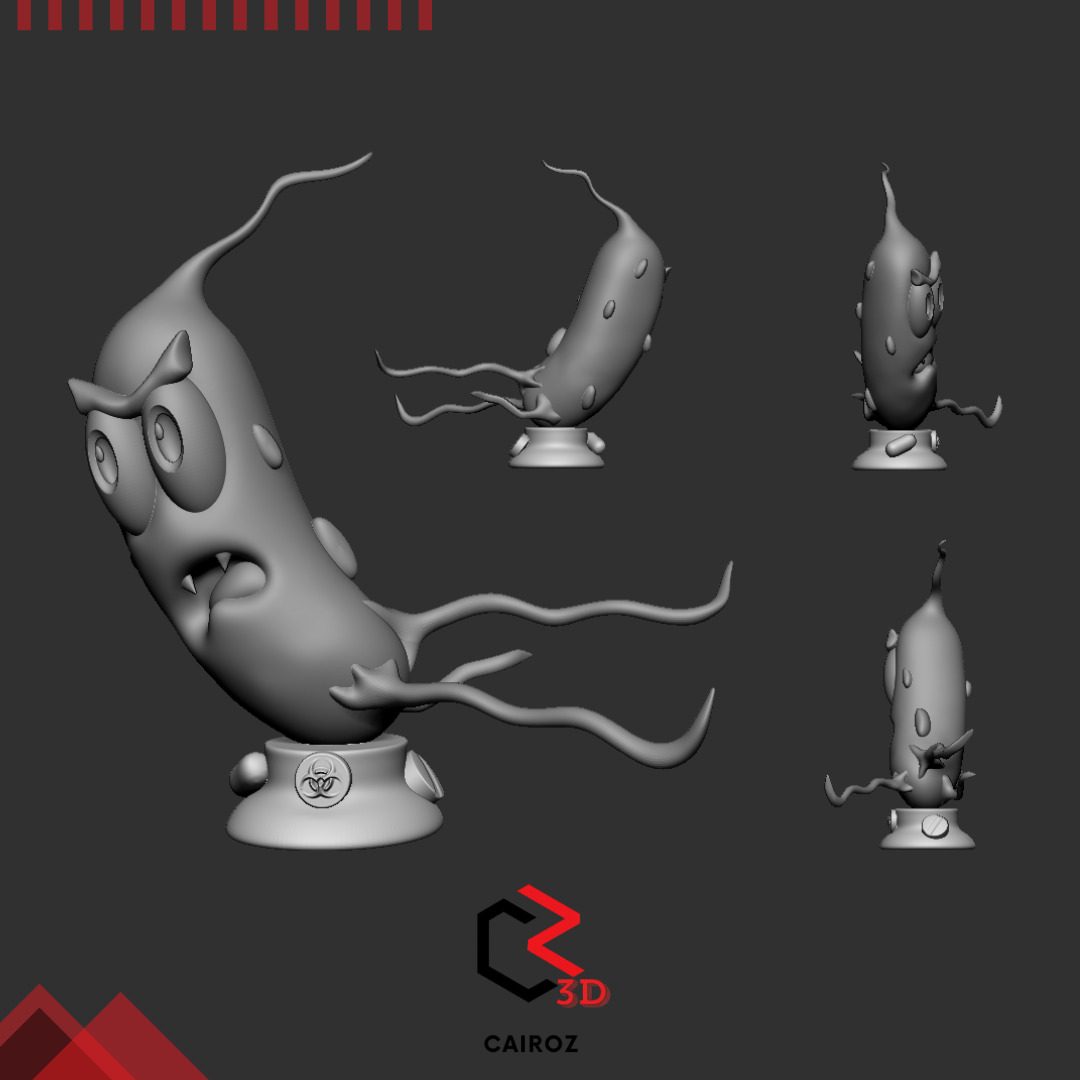 Helicobacter pylori 3D print model_1