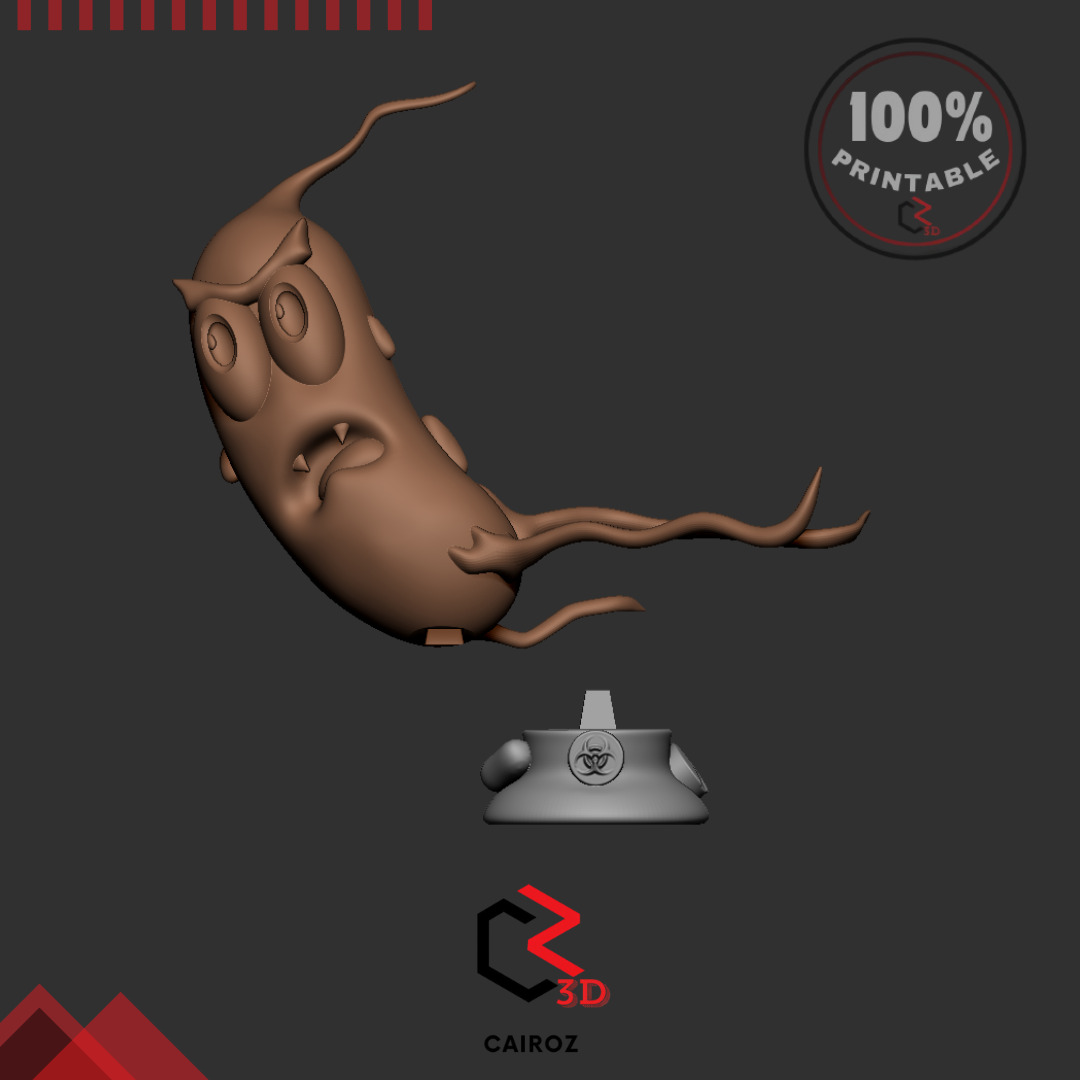 Helicobacter pylori 3D print model_2