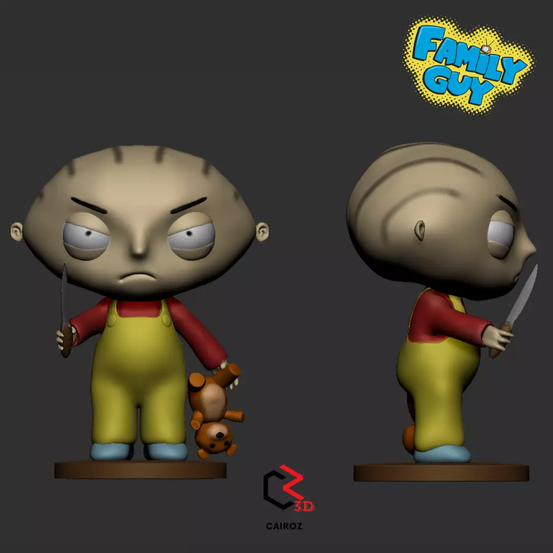 Evil Stewie Family Guy Free 3D print model_0
