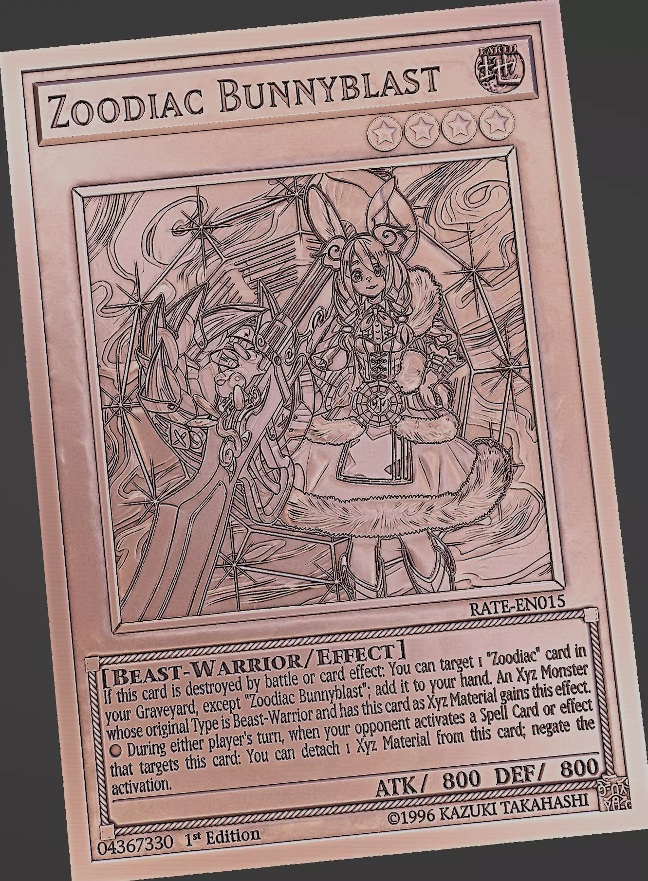 Zoodiac Bunnyblast - yu-gi-oh Free 3D print model