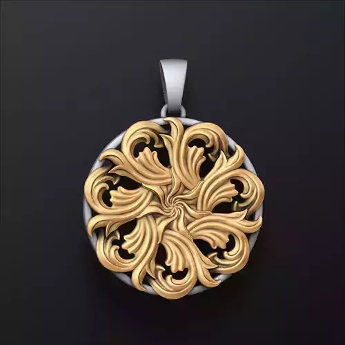 Pendant With Ornamental Details