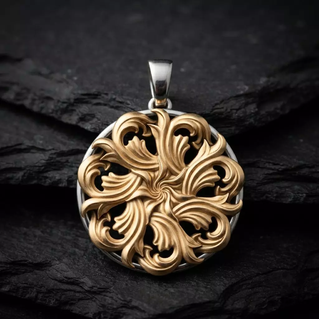 Pendant With Ornamental Details 3D print model