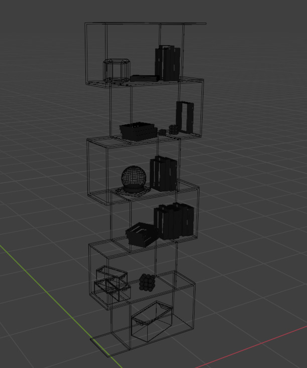 Shelf VAYS grey 3D model_7