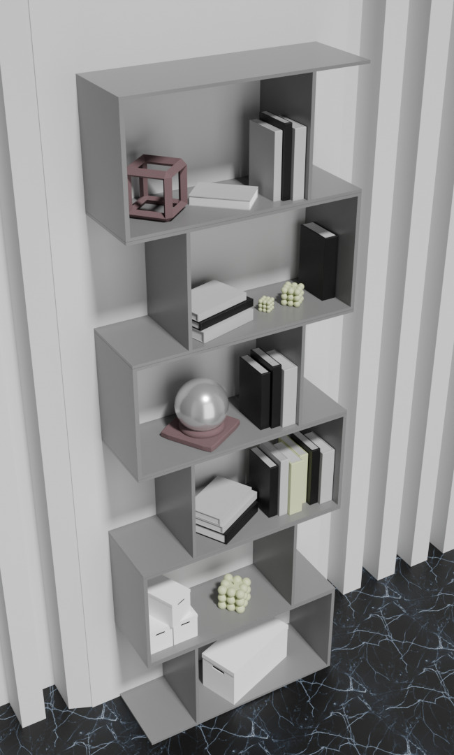 Shelf VAYS grey 3D model_3