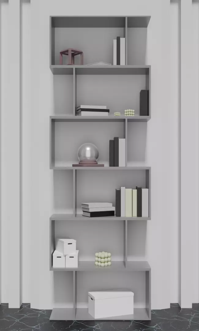 Shelf VAYS grey 3D model_0