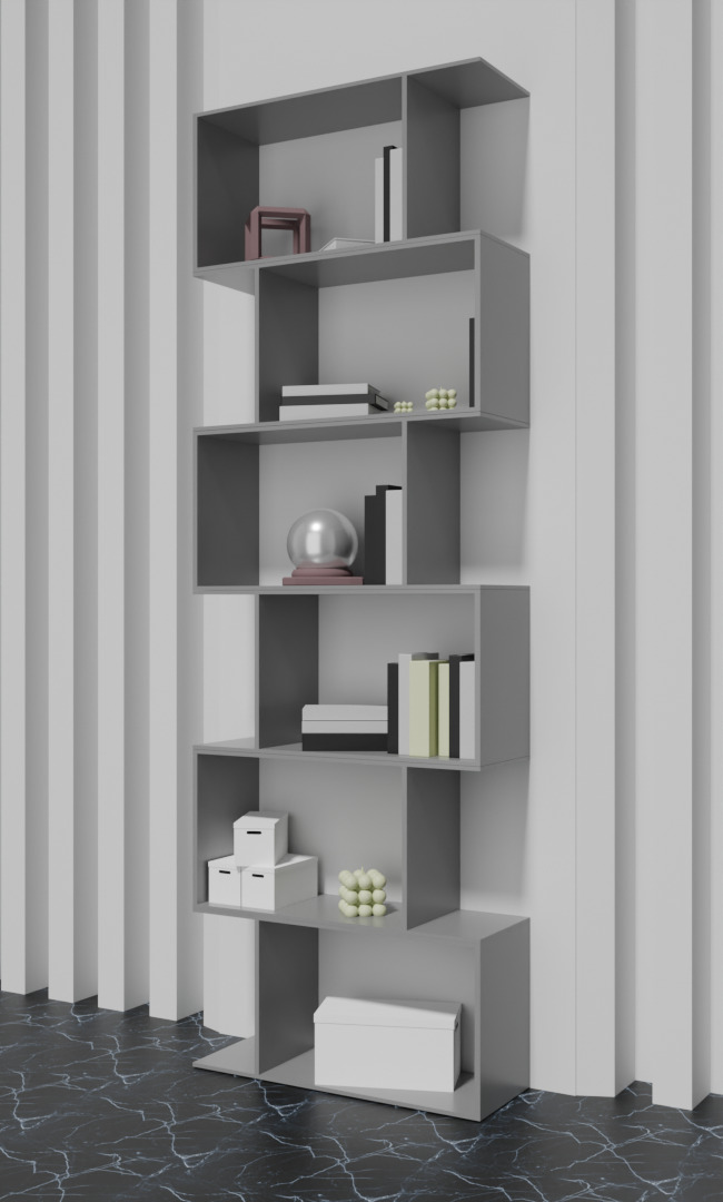 Shelf VAYS grey 3D model_5