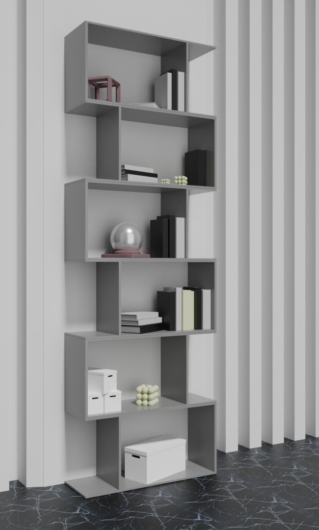 Shelf VAYS grey 3D model_4