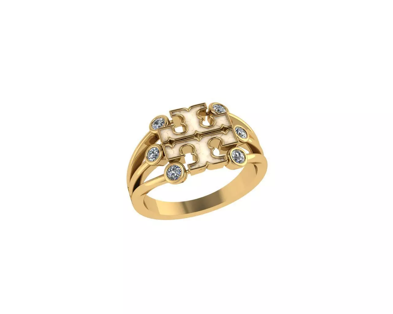 Tory Burch Fashion Ring 3D print model