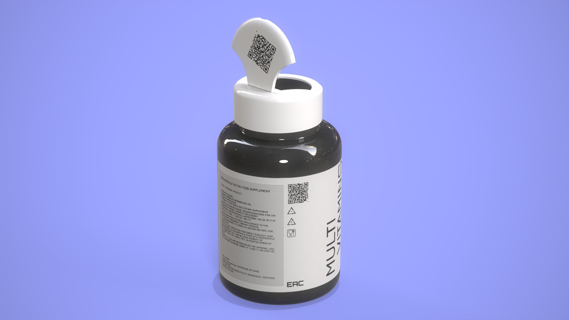 All capsule types or pills drugs with bottle pack 3D Model Collection_11