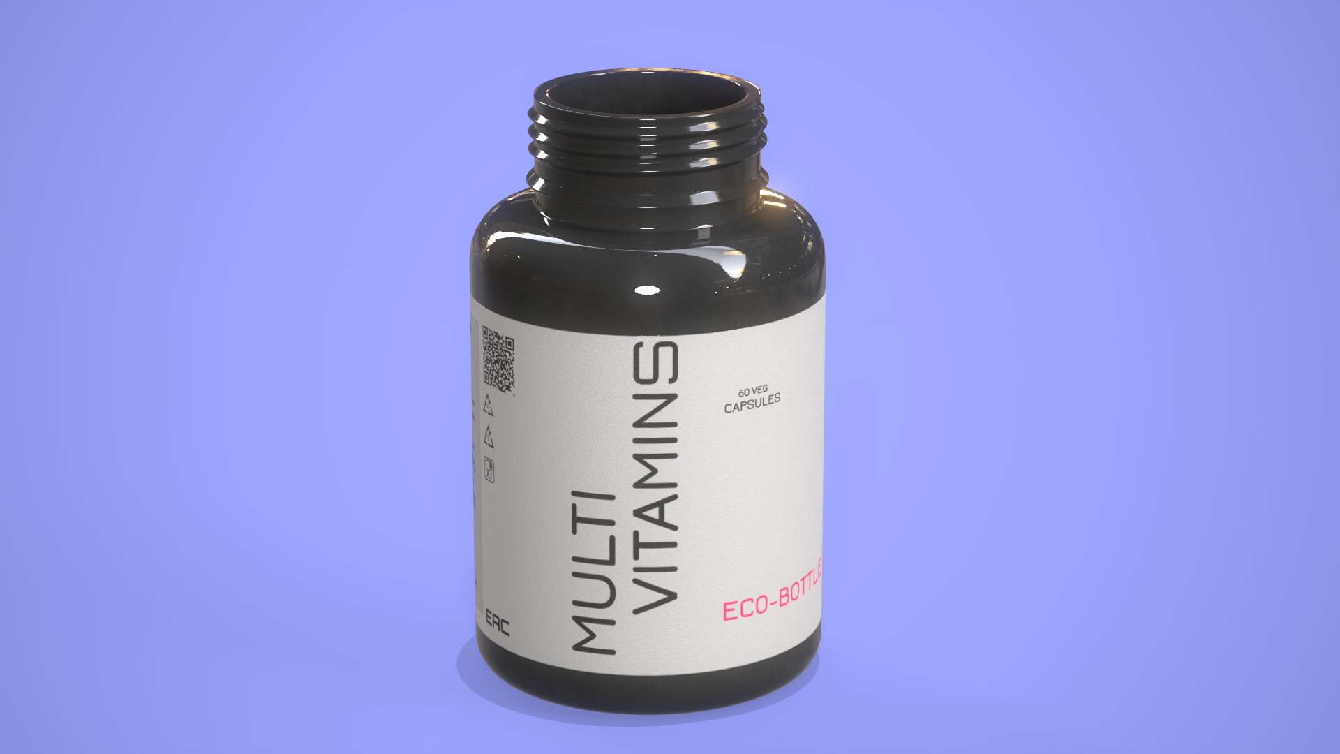 All capsule types or pills drugs with bottle pack 3D Model Collection_13